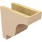 Ekena Millwork 5"W x 10"D x 10"H Classic Newport Rough Cedar Woodgrain TimberThane Corbel, Primed Tan CORUR05X10X10NEWRCPR - alternate 5